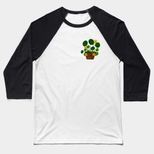 Blooming Plant Illustration | Plant in a pot Baseball T-Shirt